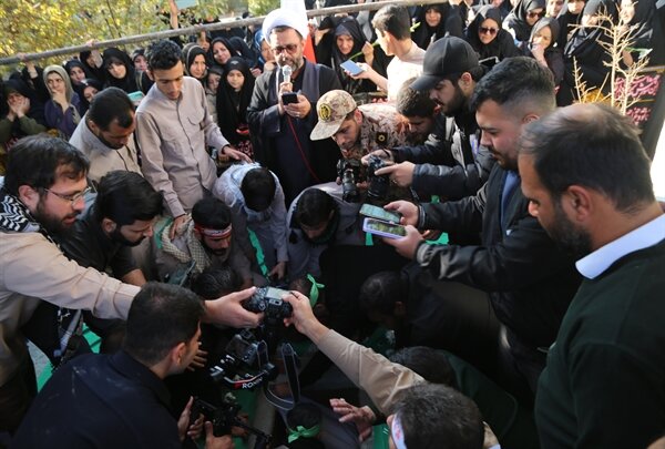 تصاویر /  مراسم تشییع و تدفین شهید گمنام در دادگستری کل استان قزوین