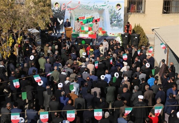 تصاویر /  مراسم تشییع و تدفین شهید گمنام در دادگستری کل استان قزوین