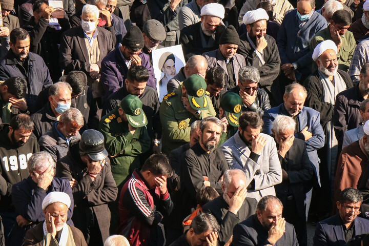 تصاویر/ تشییع پیکر مطهر شهدای گمنام در قم-2