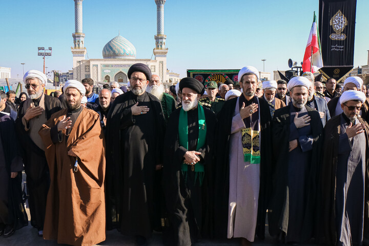 تصاویر/ تشییع پیکر مطهر شهدای گمنام در قم-2