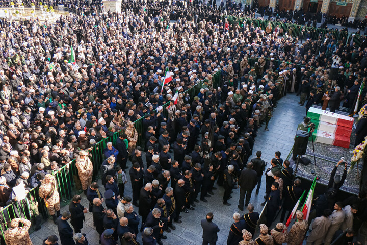 تصاویر/ تشییع پیکر مطهر شهدای گمنام در قم-2