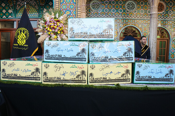 تصاویر/ تشییع پیکر مطهر شهدای گمنام در قم-2