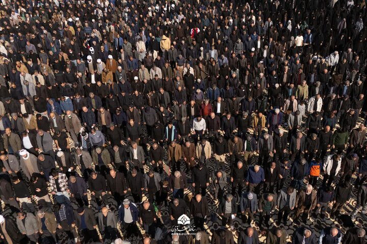 تصاویر / اقامه نماز باران توسط نماینده ولی فقیه در استان قزوین