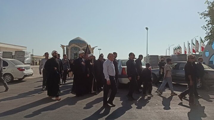 تصاویر/ حرکت دسته‌جات عزاداری در خارگ