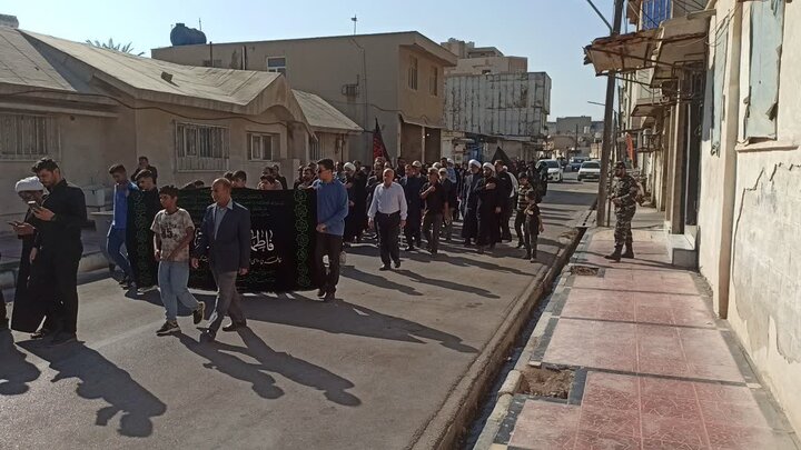 تصاویر/ حرکت دسته‌جات عزاداری در خارگ