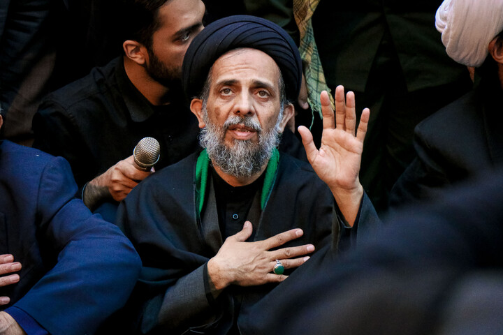 تصاویر/ تدفین شهید گمنام در مدسه علمیه آمنه