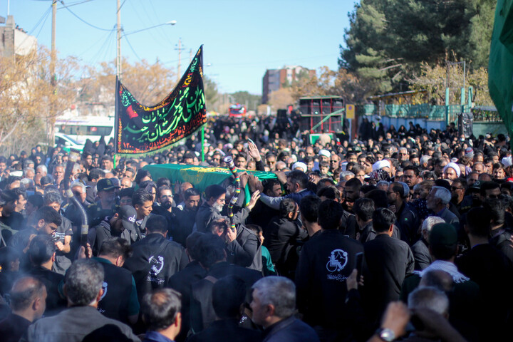 تصاویر| تدفین شهید گمنام در مرکز توانبخشی علی اکبر(ع) بیرجند