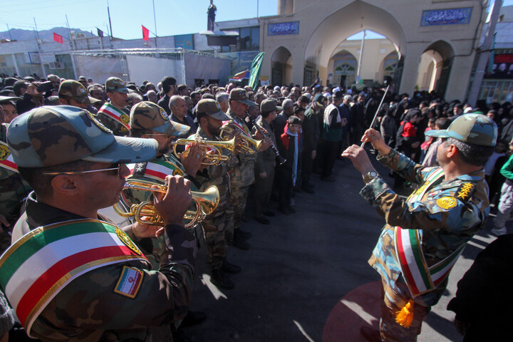 تصاویر| تدفین شهید گمنام در مرکز توانبخشی علی اکبر(ع) بیرجند