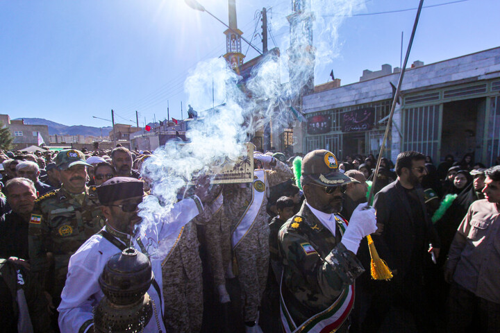 تصاویر| تدفین شهید گمنام در مرکز توانبخشی علی اکبر(ع) بیرجند