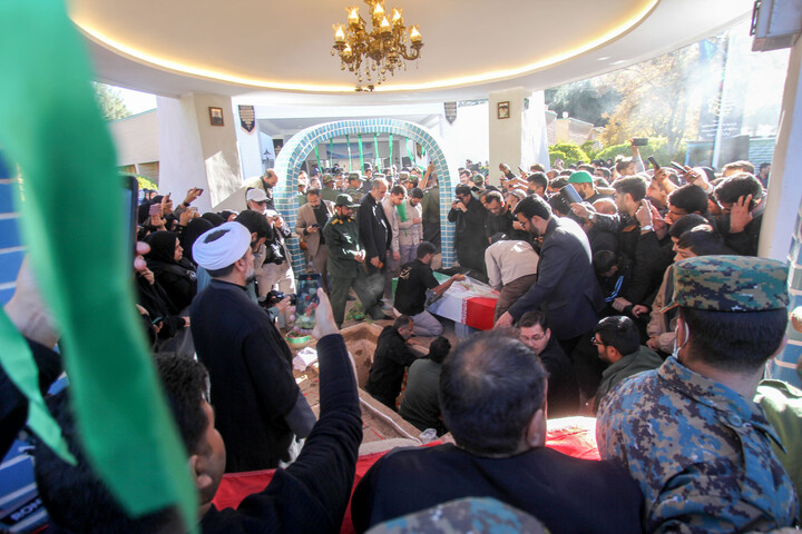 تصاویر| تدفین شهید گمنام در مرکز توانبخشی علی اکبر(ع) بیرجند