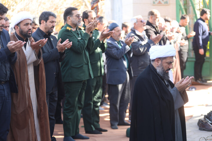 تصاویر / تشیین و تدفین شهید گمنام در شهرک الوند همدان