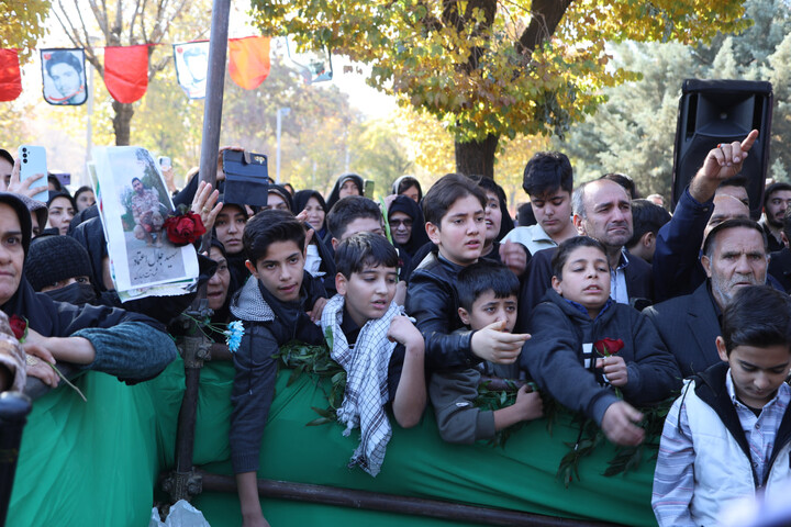 تصاویر / تشیین و تدفین شهید گمنام در شهرک الوند همدان