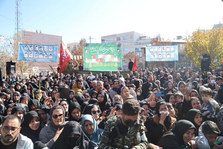 تصاویر / تشیین و تدفین شهید گمنام در شهرک الوند همدان