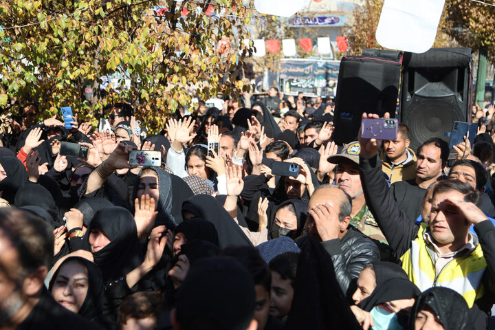 تصاویر / تشیین و تدفین شهید گمنام در شهرک الوند همدان