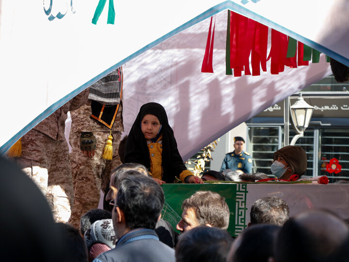 تشییع و خاکسپاری شهدای گمنام در شهرکرد