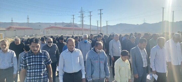 اقامه نماز باران در بخش نودژ منوجان
