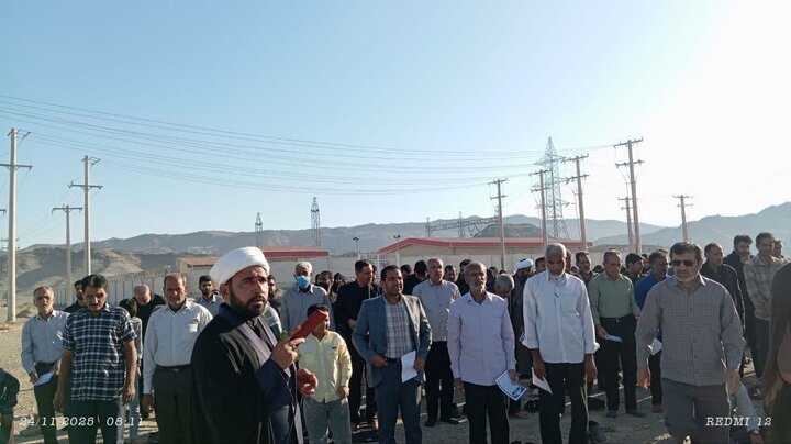 اقامه نماز باران در بخش نودژ منوجان
