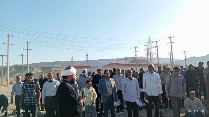 اقامه نماز باران در بخش نودژ منوجان
