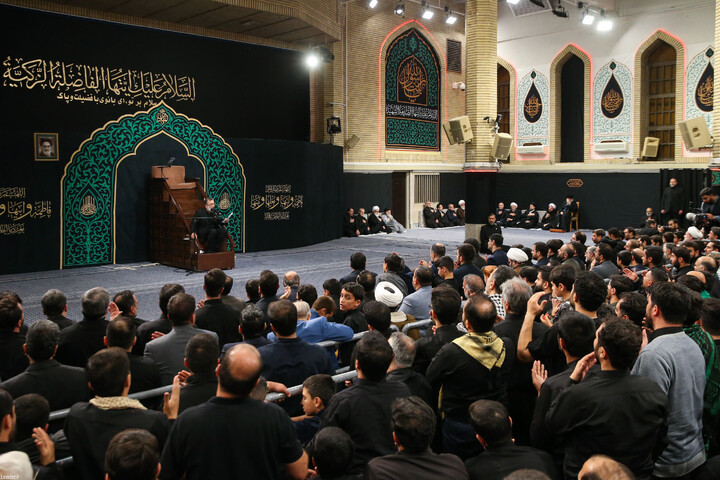 تصاویر/ مراسم عزاداری شام شهادت حضرت فاطمةالزهرا (سلام‌الله‌علیها) در حسینیه امام خمینی(ره)