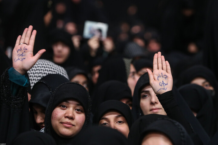 تصاویر/ مراسم عزاداری شام شهادت حضرت فاطمةالزهرا (سلام‌الله‌علیها) در حسینیه امام خمینی(ره)