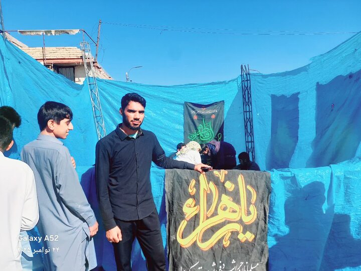 تصاویر / برپایی ایستگاه صلواتی در جازموریان