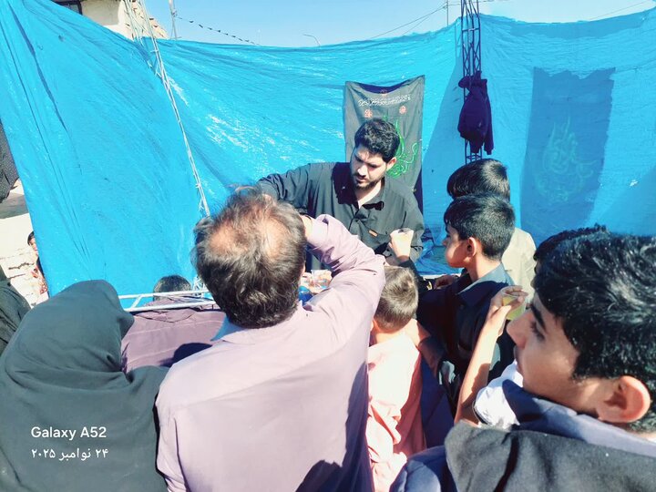 تصاویر / برپایی ایستگاه صلواتی در جازموریان