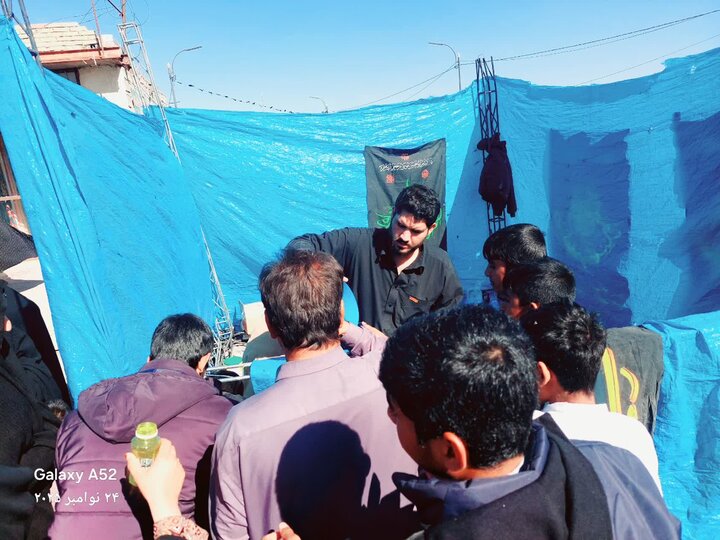 تصاویر / برپایی ایستگاه صلواتی در جازموریان