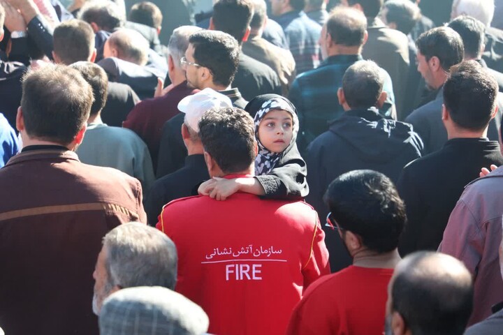 تصاویر/ آیین تشییع پیکر مطهر ۸ شهید گمنام دفاع مقدس در سمنان