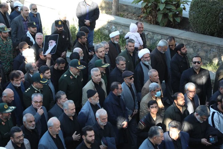 تصاویر/ آیین تشییع پیکر مطهر ۸ شهید گمنام دفاع مقدس در سمنان