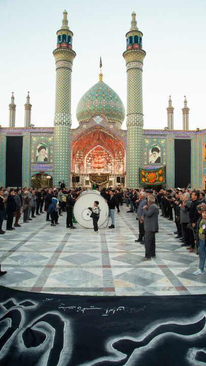 تصاویر/سوگواره هیئت فاطمیه حاج امین به مناسبت شهادت، حضرت فاطمه (س) در در نجف ایران