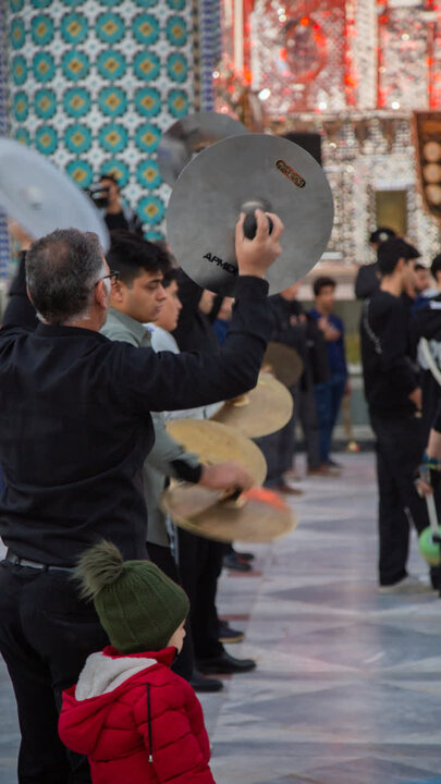 تصاویر/سوگواره هیئت فاطمیه حاج امین به مناسبت شهادت، حضرت فاطمه (س) در در نجف ایران