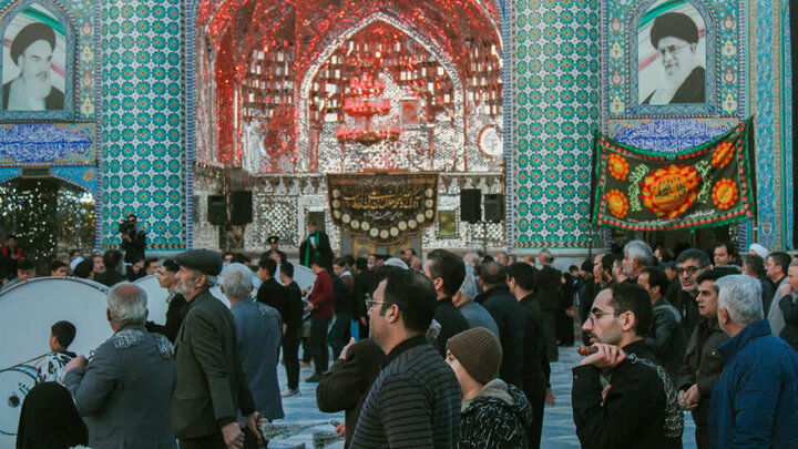 تصاویر/سوگواره هیئت فاطمیه حاج امین به مناسبت شهادت، حضرت فاطمه (س) در در نجف ایران