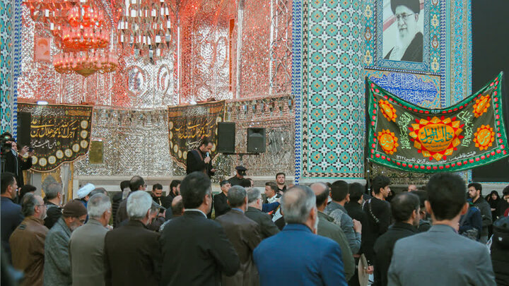 تصاویر/سوگواره هیئت فاطمیه حاج امین به مناسبت شهادت، حضرت فاطمه (س) در در نجف ایران