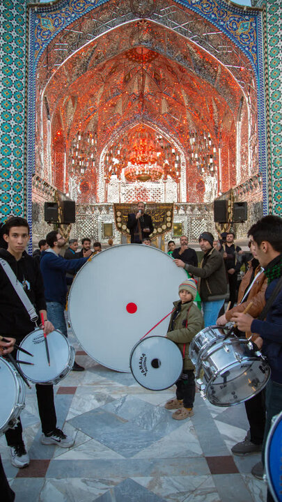 تصاویر/سوگواره هیئت فاطمیه حاج امین به مناسبت شهادت، حضرت فاطمه (س) در در نجف ایران