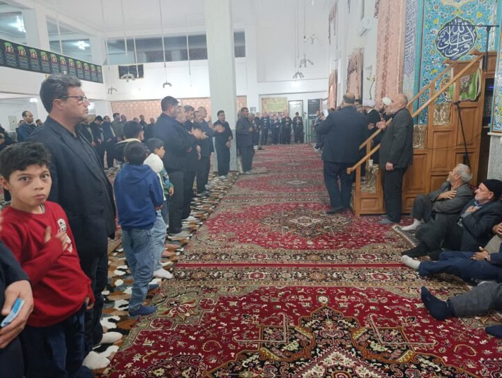 تصاویر | مراسم‌ عزاداری شب سوم از ایام فاطمیه در مسجد امیرالمؤمنین لیلان