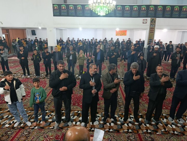 تصاویر | مراسم‌ عزاداری شب سوم از ایام فاطمیه در مسجد امیرالمؤمنین لیلان