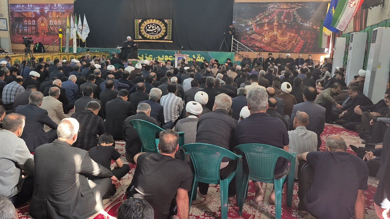 فیلم| مراسم شهادت حضرت زهرا(س) در بوشهر
