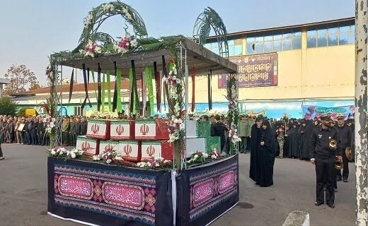 حال‌وهوای فاطمی رشت در آیین تشییع شهدای گمنام+عکس