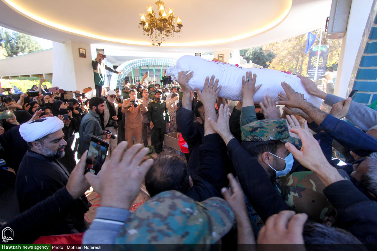تصاویر| تدفین شهید گمنام در مرکز توانبخشی حضرت علی اکبر(ع) بیرجند