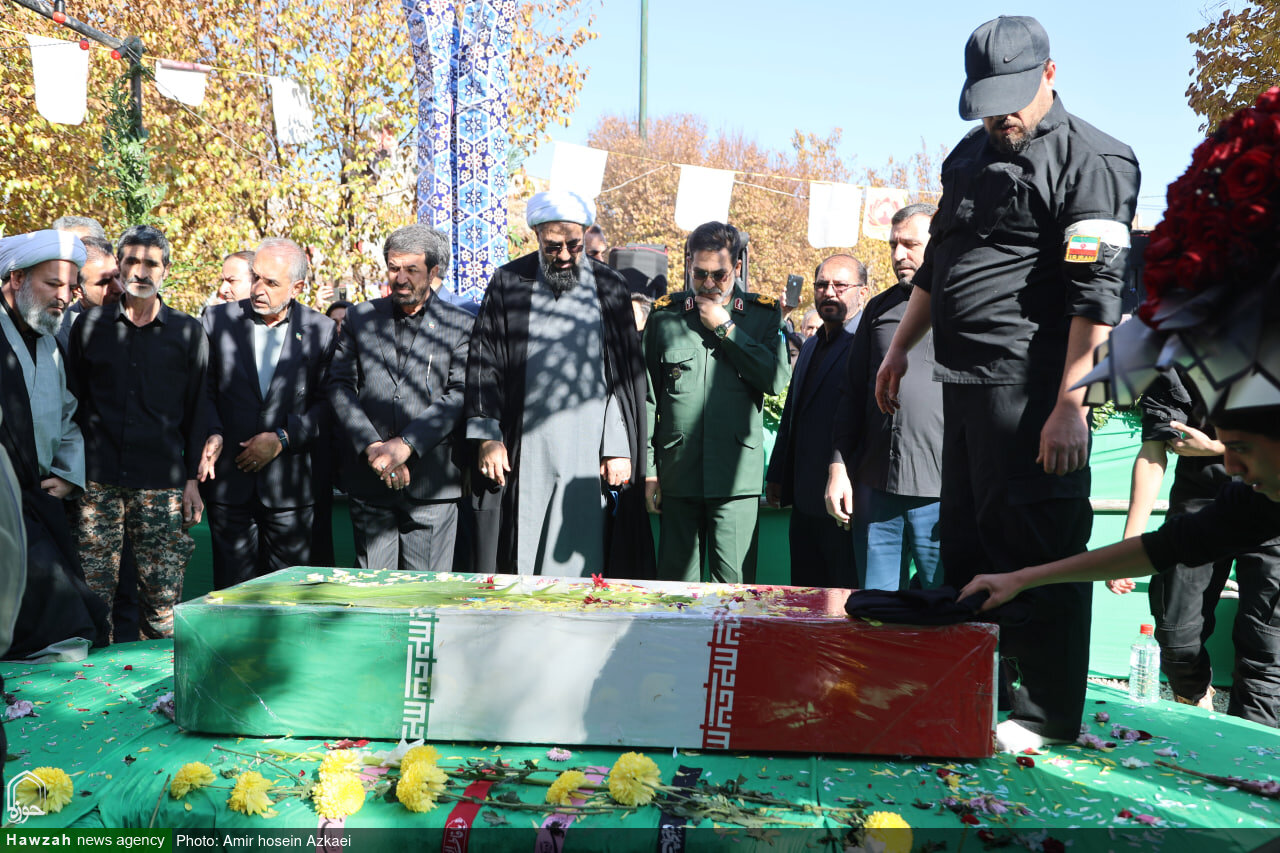 شهرک الوند میزبان پیکر مطهر شهید گمنام شد