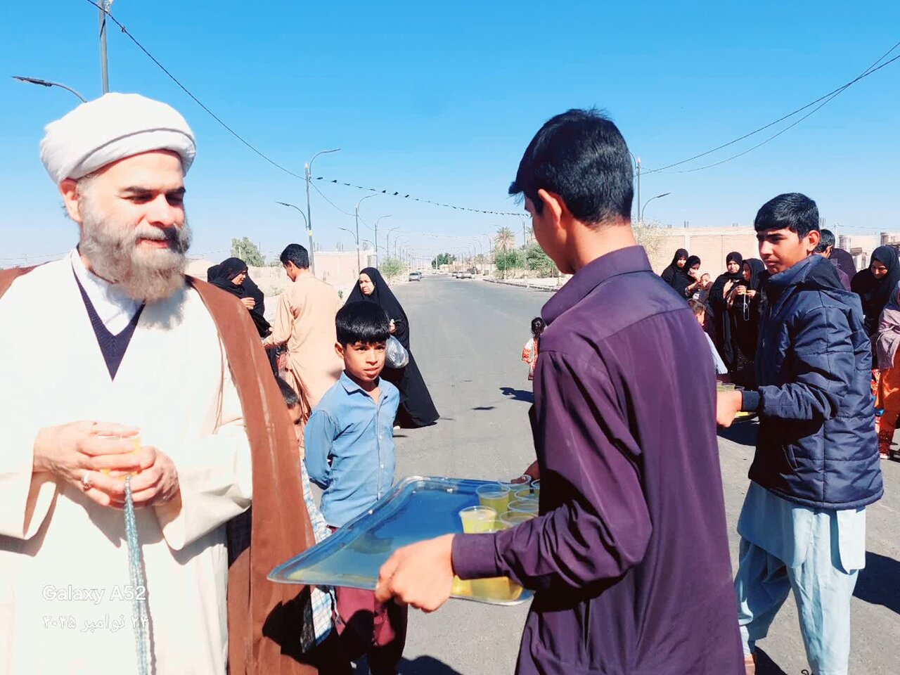 تصاویر / برپایی ایستگاه صلواتی در جازموریان