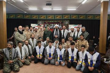 تصاویر / دیدار بسجیان همدانی با نماینده ولی فقیه در استان