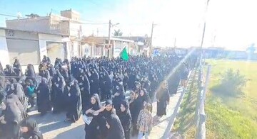 فیلم| بانوان مقاوم شهر حر پرچمدار  فرهنگ حیا و نجابت فاطمی