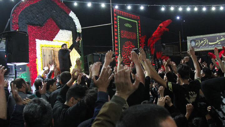 تصاویر/ سوگواره هئیت بین الحرمین درشام شهادت حضرت فاطمه(س)در هلال بن علی(ع)