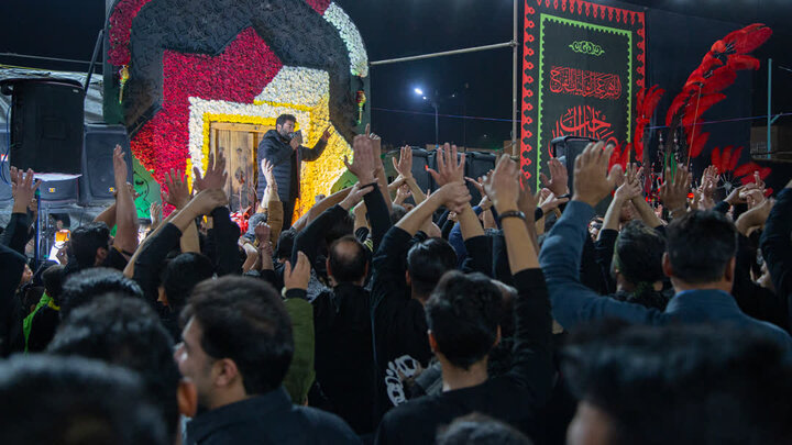 تصاویر/ سوگواره هئیت بین الحرمین درشام شهادت حضرت فاطمه(س)در هلال بن علی(ع)