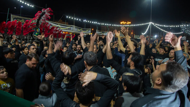 تصاویر/ سوگواره هئیت بین الحرمین درشام شهادت حضرت فاطمه(س)در هلال بن علی(ع)