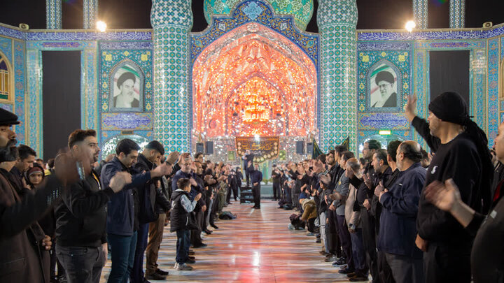 تصاویر/ سوگواره هئیت بین الحرمین درشام شهادت حضرت فاطمه(س)در هلال بن علی(ع)