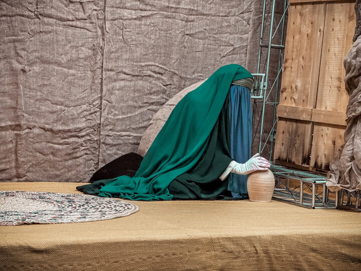 تصاویر/ مراسم تعزیه خوانی حضرت زهرا (س) در مسجد جنرال ارومیه