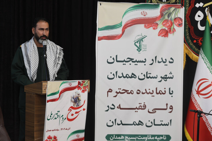 تصاویر / دیدار بسجیان همدانی با نماینده ولی فقیه در استان