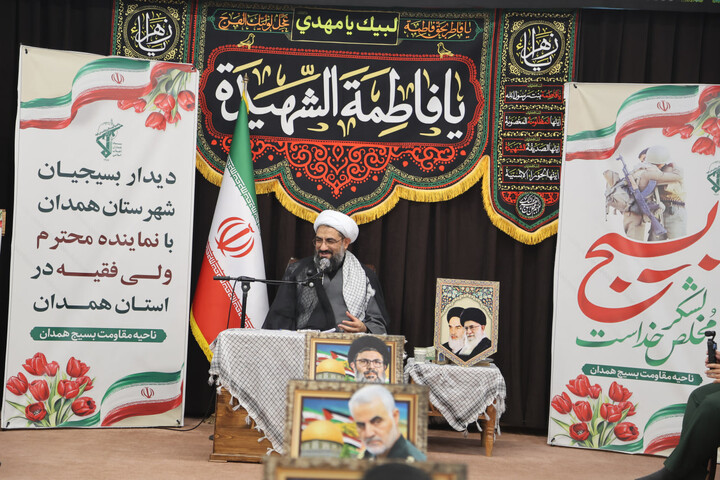 تصاویر / دیدار بسجیان همدانی با نماینده ولی فقیه در استان